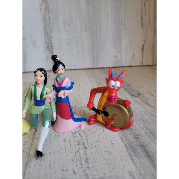 Mulan princess mushu collectible toy figure set disney - Picture 6 of 9